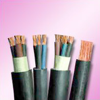 Rubber insulated cable cords and soft cables